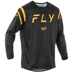 Maillot cross FLY Racing Kinetic Center noir et or