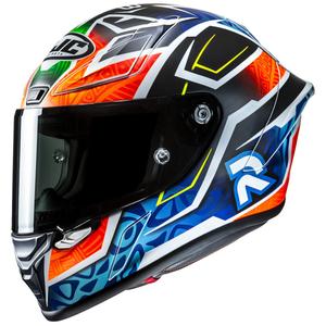 Casque moto intégral HJC RPHA 1 Binder Replica 2024 MC27SF noir-orange-bleu
