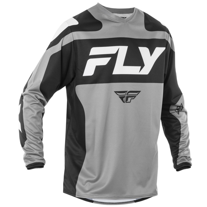 Maillot cross FLY Racing F-16 gris-noir-blanc