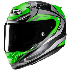 Casque moto intégral HJC RPHA 12 Brels MC4HSF vert-gris-noir