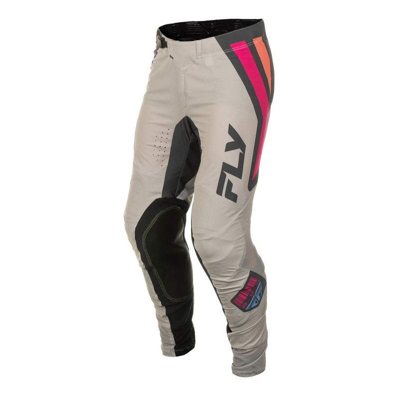 Pantalon cross FLY Racing Lite Vice gris-rose