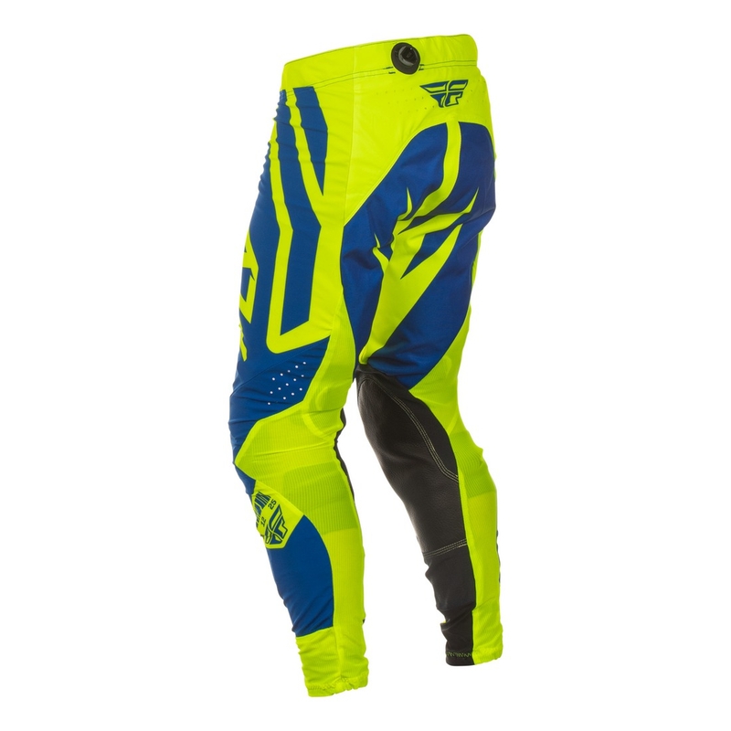 Pantalon cross FLY Racing Lite Lancer bleu-jaune fluo