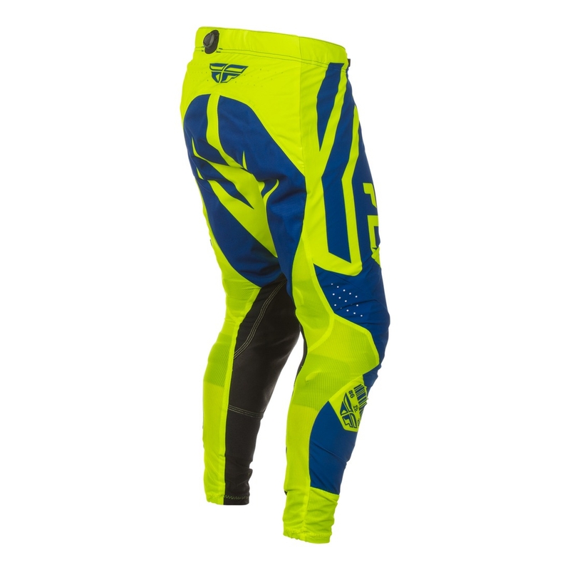 Pantalon cross FLY Racing Lite Lancer bleu-jaune fluo