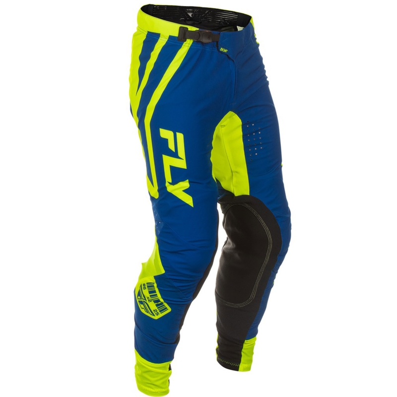Pantalon cross FLY Racing Lite Lancer bleu-jaune fluo
