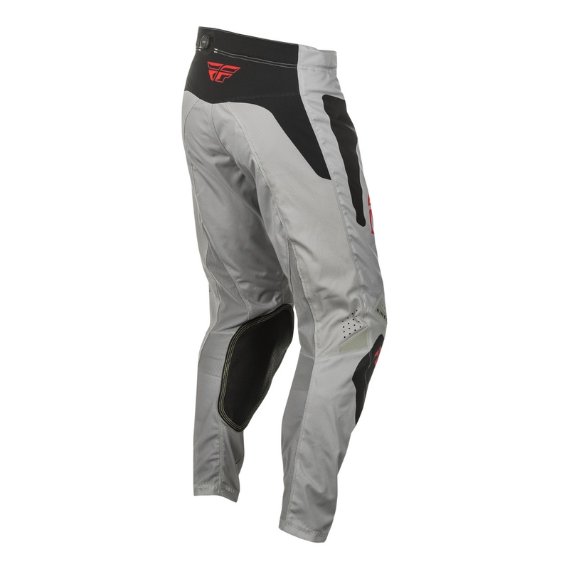 Pantalon cross FLY Racing Kinetic Sym gris-rouge-noir