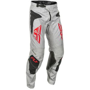 Pantalon cross FLY Racing Kinetic Sym gris-rouge-noir