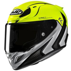 Casque moto intégral HJC RPHA 12 Kos MC3H vert fluo-gris-noir