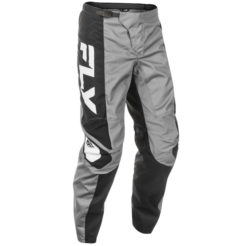Pantalon cross FLY Racing F-16 gris-noir-blanc