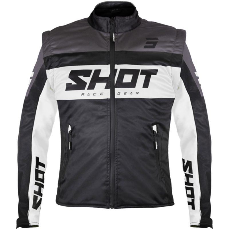 Veste Softshell Shot Softshell Lite noir et blanc