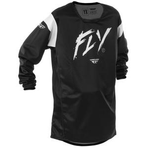 Maillot motocross enfant FLY Racing Kinetic Stoke noir-blanc