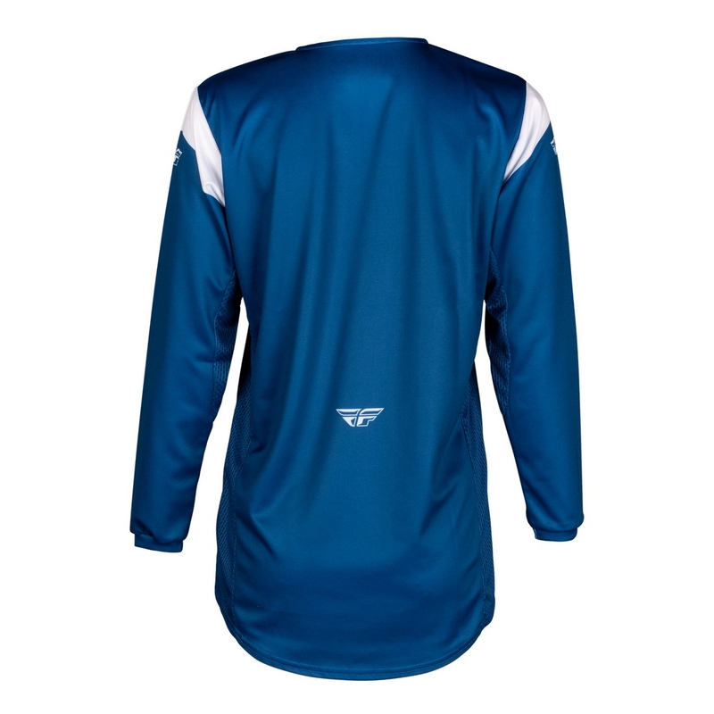Maillot motocross enfant FLY Racing Kinetic Stoke bleu-blanc
