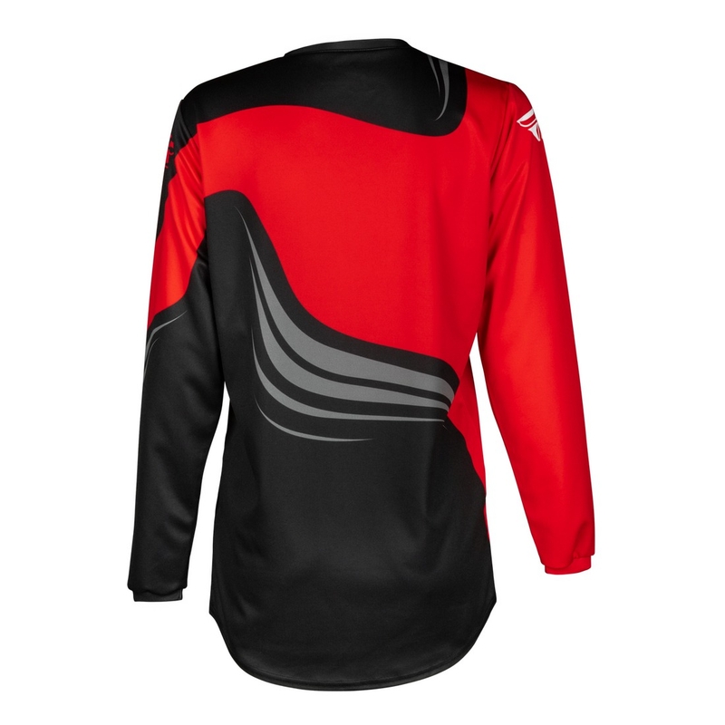 Maillot motocross enfant FLY Racing F-16 noir-rouge-blanc