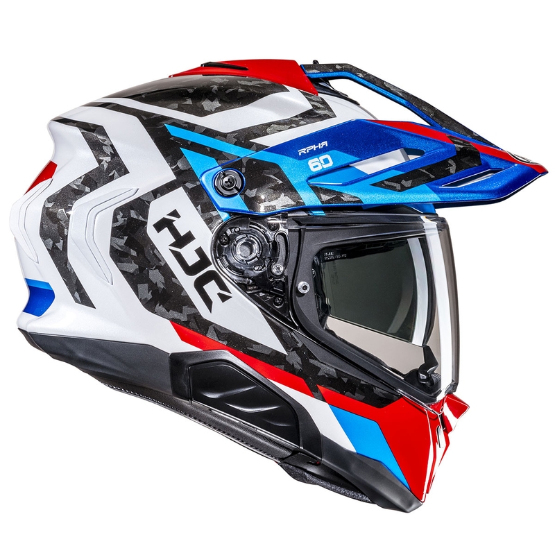 Casque moto Enduro HJC RPHA 60 Dakar MC21 bleu-noir-blanc