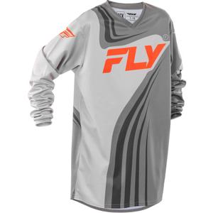 Maillot motocross enfant FLY Racing F-16 gris-orange