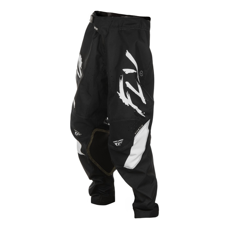 Pantalon motocross enfant FLY Racing Kinetic Stoke noir-blanc
