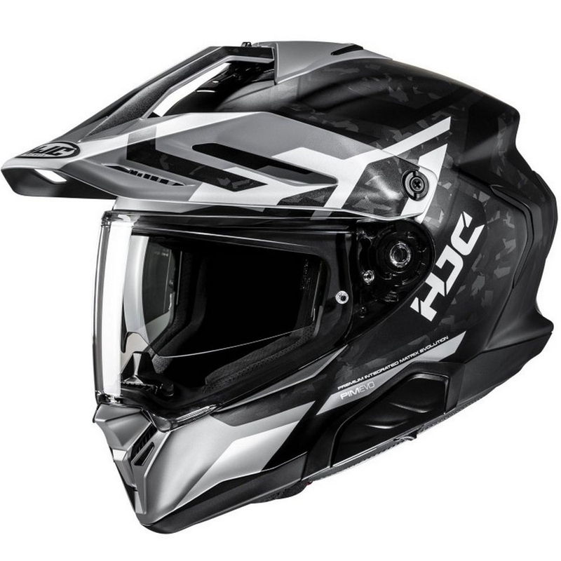 Casque moto enduro HJC RPHA 60 Dakar MC5SF noir-gris-blanc