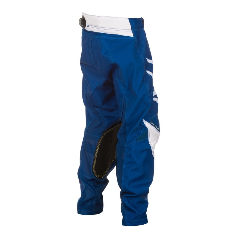 Pantalon motocross enfant FLY Racing Kinetic Stoke bleu-blanc
