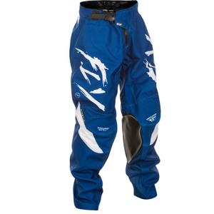 Pantalon motocross enfant FLY Racing Kinetic Stoke bleu-blanc