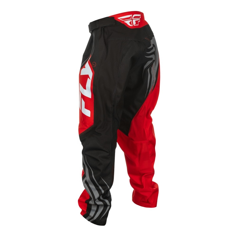 Pantalon motocross enfant FLY Racing F-16 noir-rouge-blanc