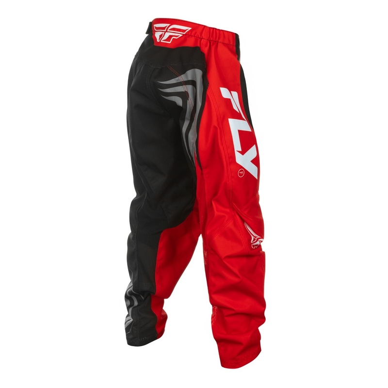 Pantalon motocross enfant FLY Racing F-16 noir-rouge-blanc