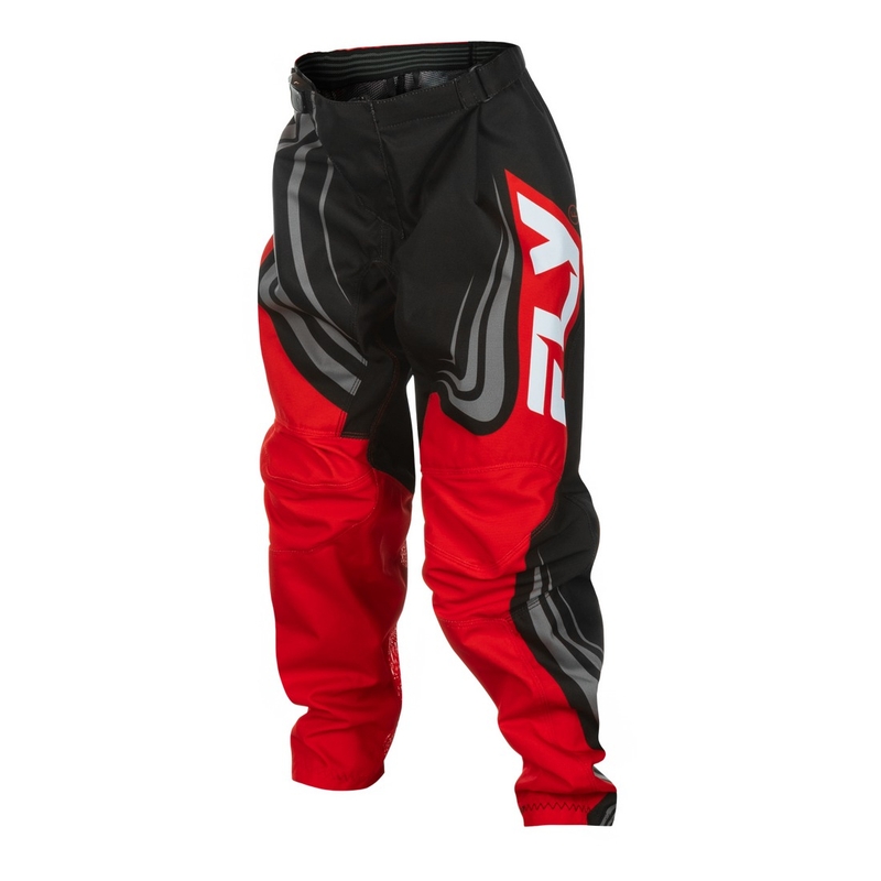 Pantalon motocross enfant FLY Racing F-16 noir-rouge-blanc