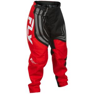 Pantalon motocross enfant FLY Racing F-16 noir-rouge-blanc
