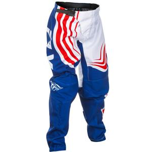Pantalon motocross enfant FLY Racing F-16 rouge-blanc-bleu
