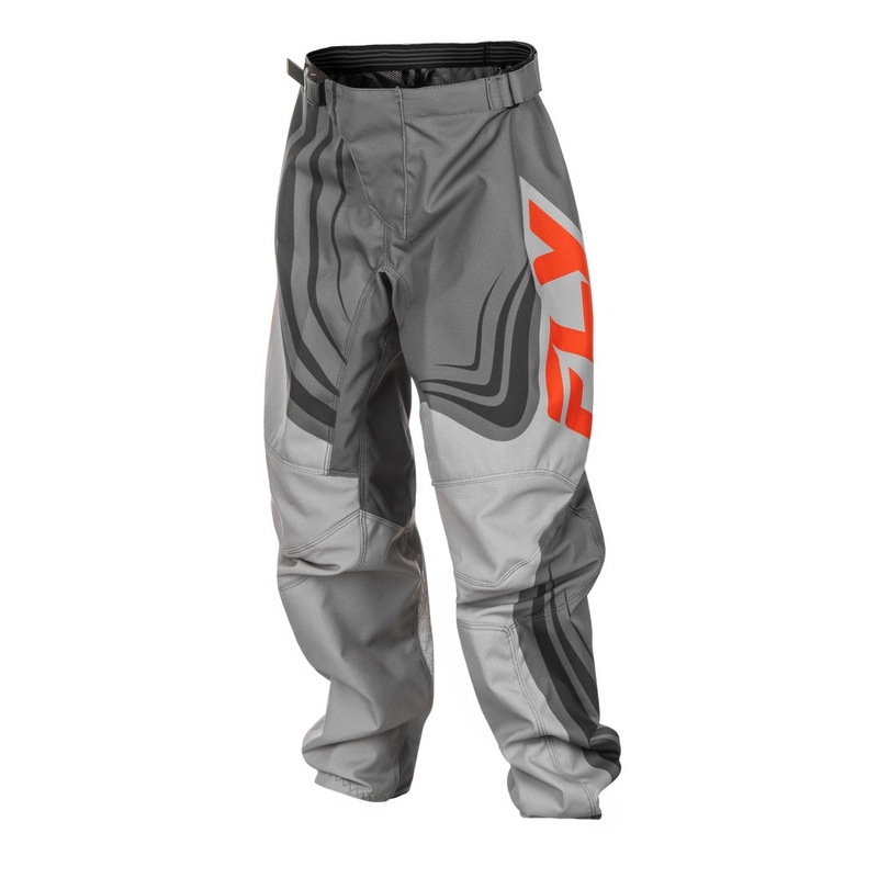 Pantalon motocross enfant FLY Racing F-16 gris-orange