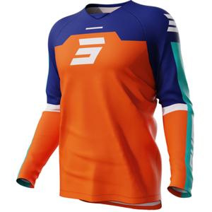 Maillot motocross enfant Shot Iron orange soldes