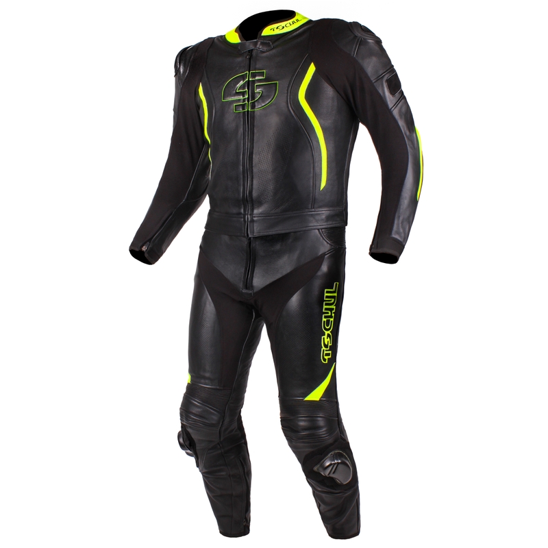 Combinaison Tschul 535 noir-jaune fluo pour hommes soldes