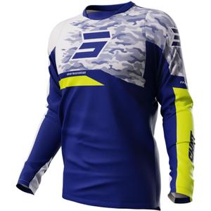 Maillot de motocross Shot Matrix bleu soldes