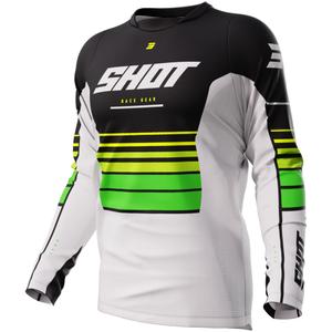 Maillot motocross Shot Devo Peak vert soldes