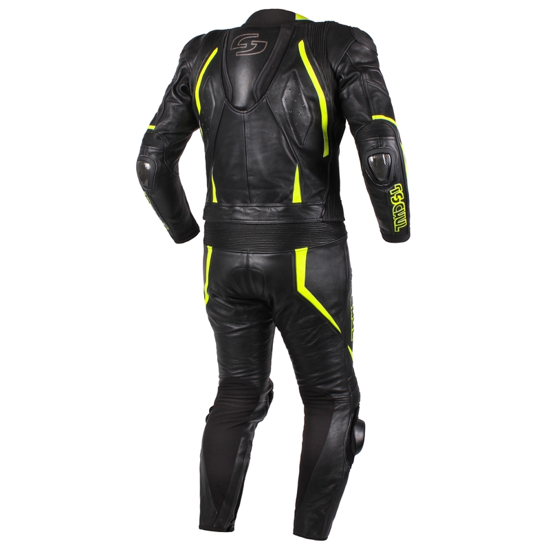 Combinaison Tschul 535 noir-jaune fluo pour hommes soldes
