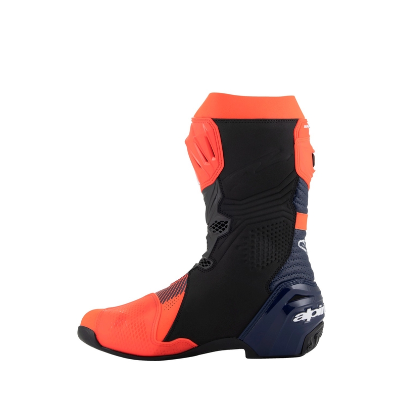 Bottes de moto Alpinestars Supertech R Vented Limited Edition MM93 Marc Marquez Fluo Rouge-Bleu-Noir