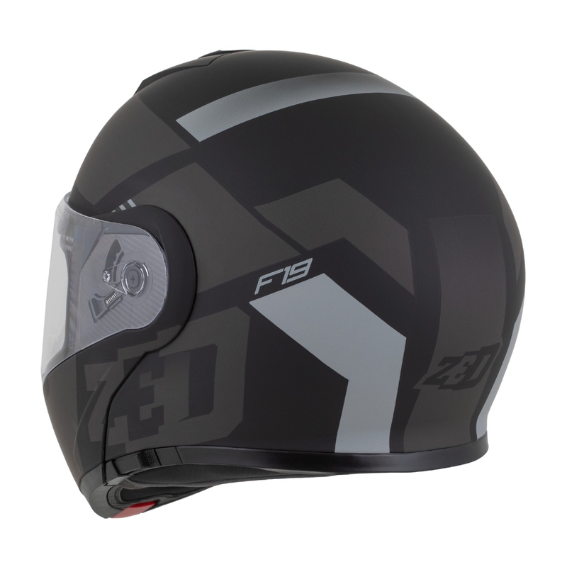 Casque moto modulable ZED F19 noir-gris mat