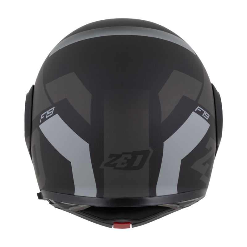 Casque moto modulable ZED F19 noir-gris mat