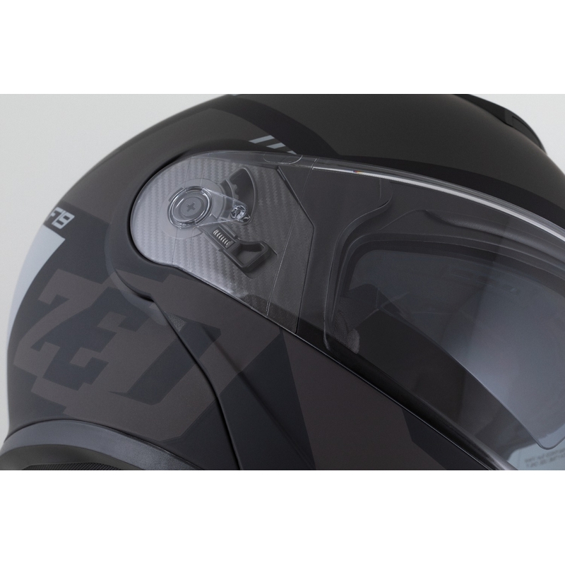 Casque moto modulable ZED F19 noir-gris mat