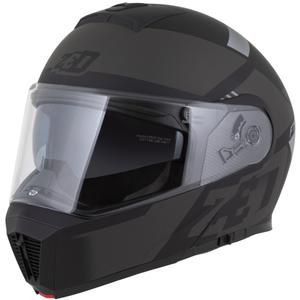 Casque moto modulable ZED F19 noir-gris mat