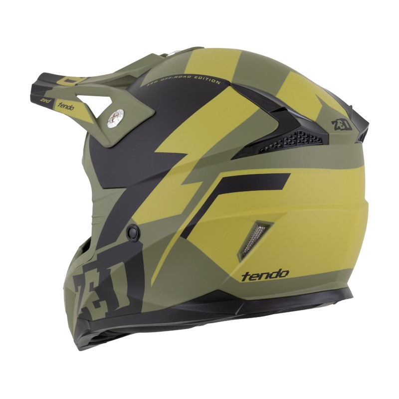 Casque motocross enfant ZED X1.9 Tendo vert foncé-vert clair