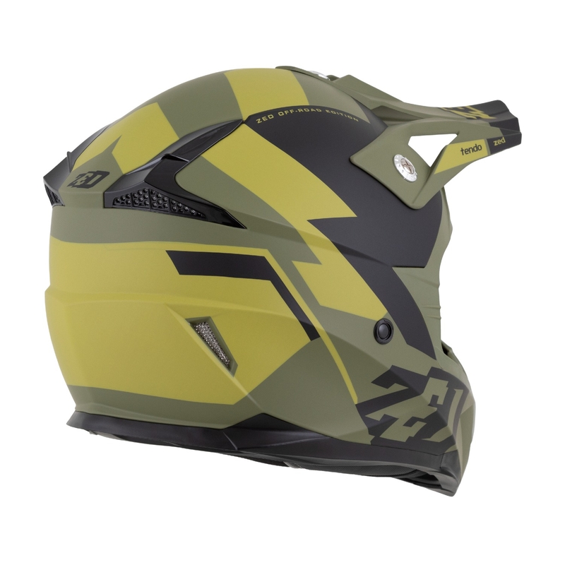 Casque motocross enfant ZED X1.9 Tendo vert foncé-vert clair