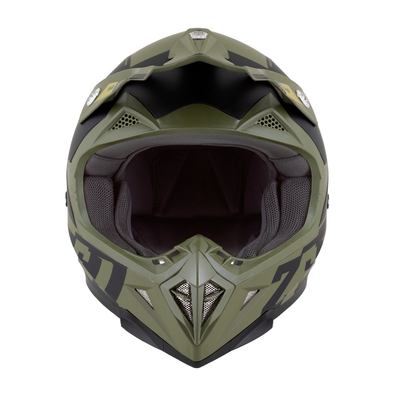 Casque motocross enfant ZED X1.9 Tendo vert foncé-vert clair