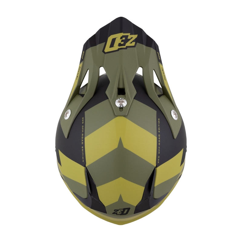 Casque motocross enfant ZED X1.9 Tendo vert foncé-vert clair