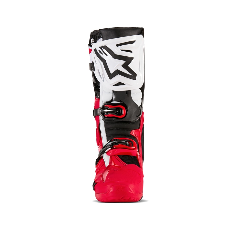 Bottes moto Alpinestars Tech 10 Enduro rouge-noir-blanc