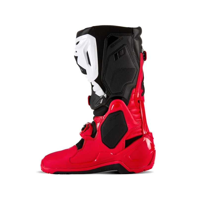 Bottes moto Alpinestars Tech 10 Enduro rouge-noir-blanc
