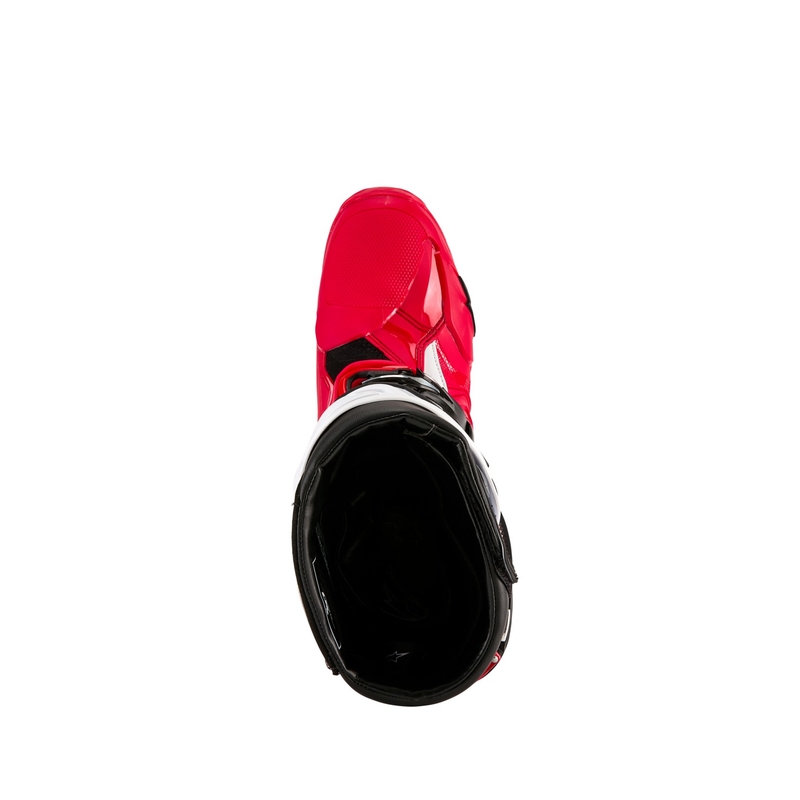 Bottes moto Alpinestars Tech 10 Enduro rouge-noir-blanc