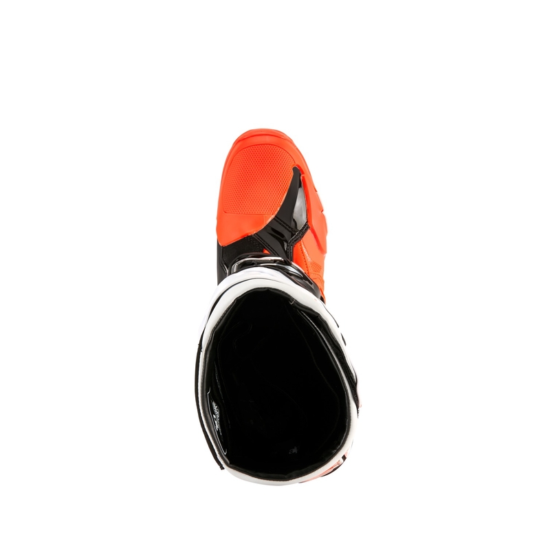 Bottes moto Alpinestars Tech 10 Enduro fluo orange-noir-blanc