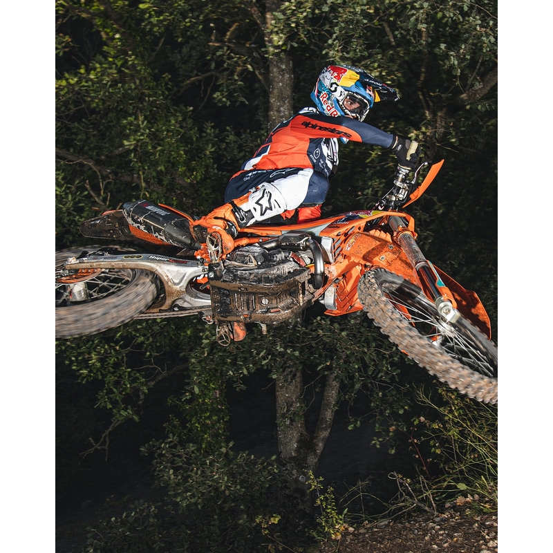 Bottes moto Alpinestars Tech 10 Enduro fluo orange-noir-blanc