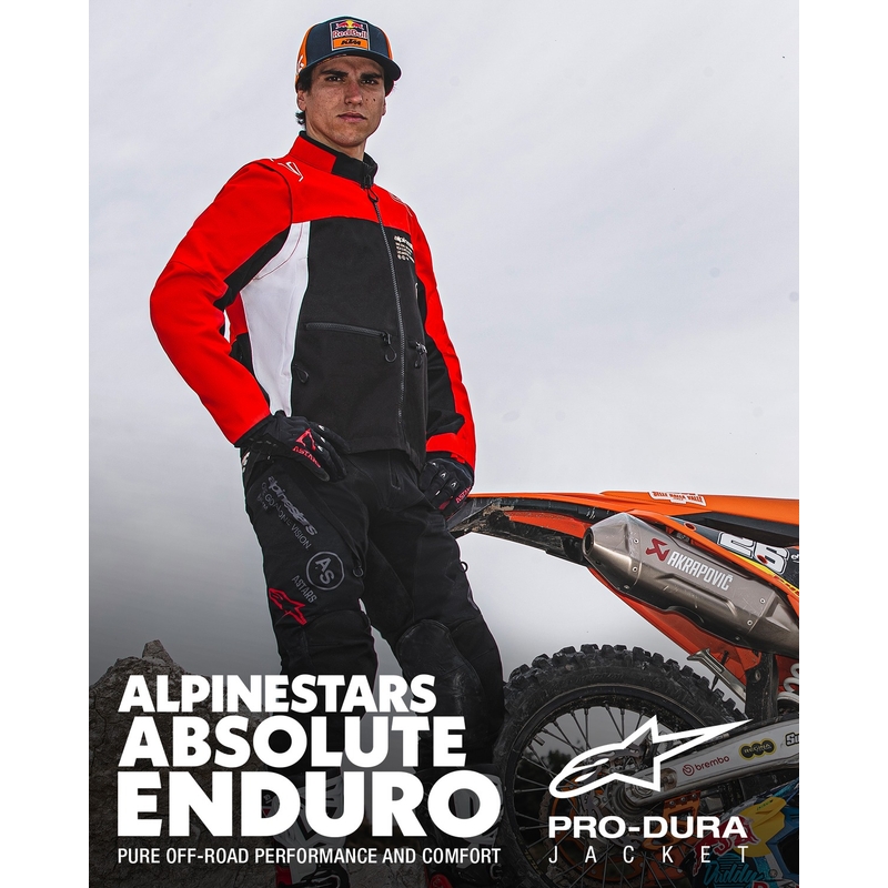 Veste Alpinestars PRO-Dura noir-rouge-blanc