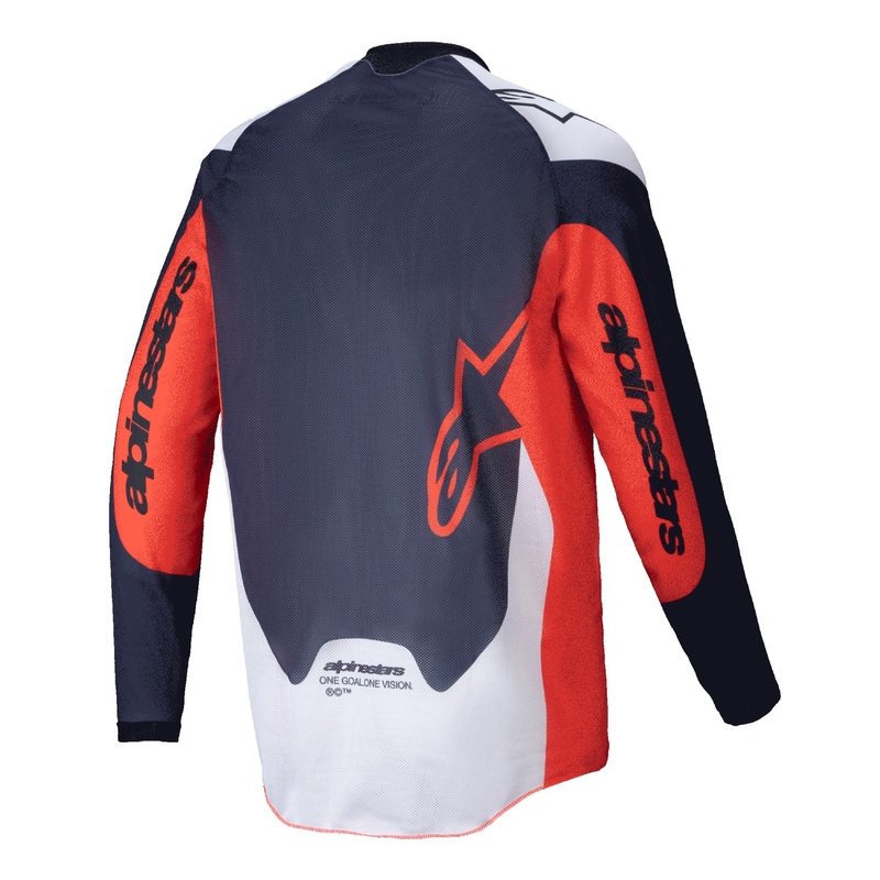 Maillot motocross Alpinestars PRO-Dura bleu-orange-blanc