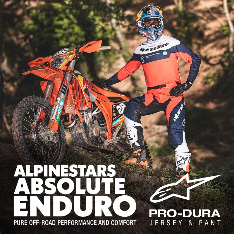 Maillot motocross Alpinestars PRO-Dura bleu-orange-blanc